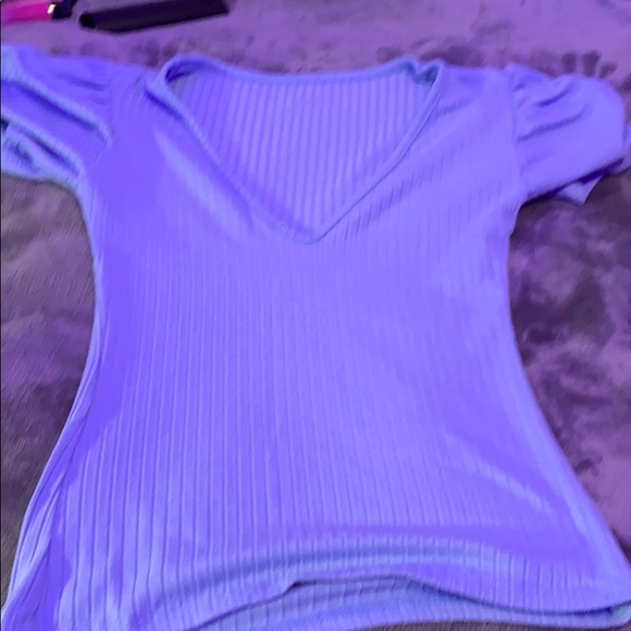 Blue Ribbed Shirt - Picture 3 of 3
